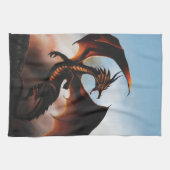 Amber Dragon Fantasy Theedoek (Horizontaal)