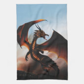 Amber Dragon Fantasy Theedoek (Verticaal)