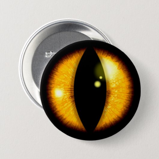 Amber Dragons Eye Ronde Button 7,6 Cm (Voorkant /achterkant)