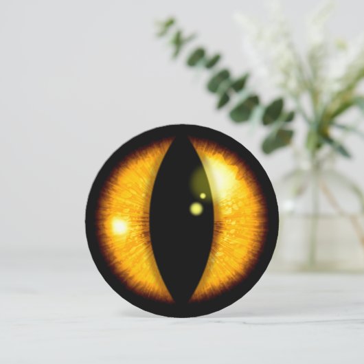 Amber Dragons Ooguitnodiging Kaart (Staand voorkant)