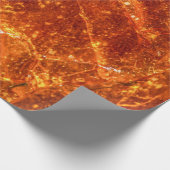 AMBER DROP GOLDEN YELLOW ABSTRACT PATROON CADEAUPAPIER (Hoek)