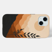 Amber Dusk Minimaal Landschaps Phonehoesje Case-Mate iPhone Case (Achterkant (horizontaal))