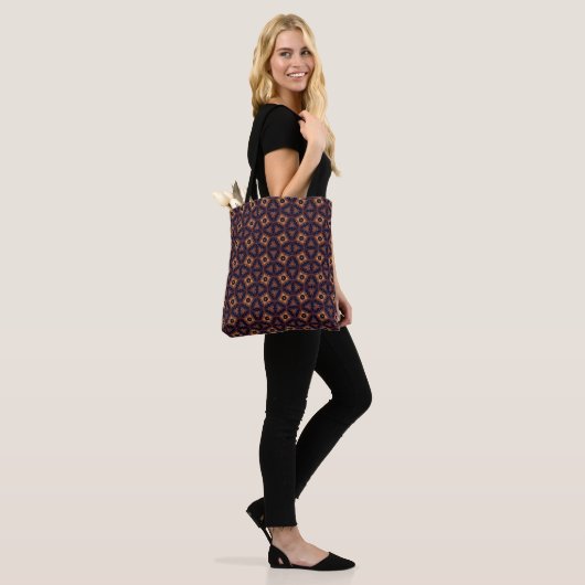 Amber Eclipse Mozaïek Tote Bag (Op model)