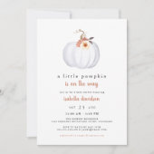 Amber - Een beetje pompoen rustieke Herfst Baby sh Kaart (Voorkant)