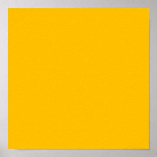 Amber (effen kleur) poster (Voorkant)