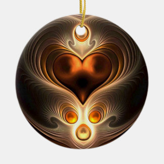 Amber Eternity Heart kerstversiering Keramisch Ornament