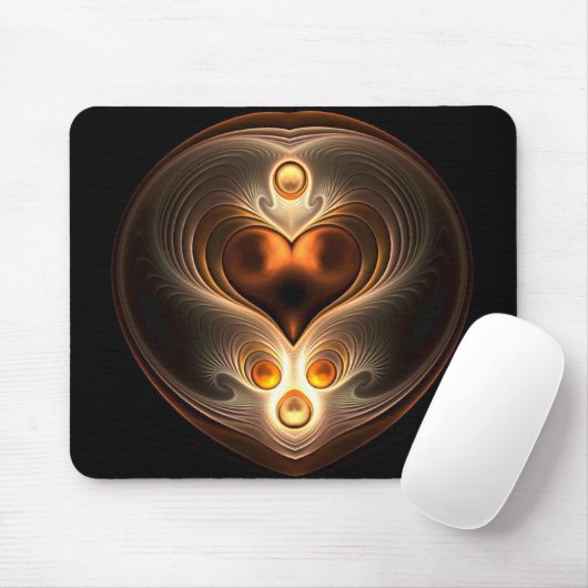 Amber Eternity Heart Muismat (Met muis)