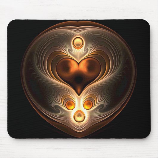 Amber Eternity Heart Muismat (Voorkant)