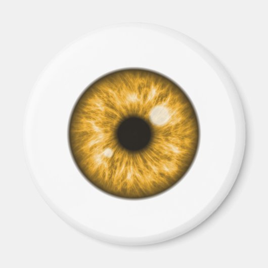 Amber Eye Ball Funny Magneet (Voorkant)