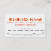 amber fade afspraak herinnering afsprakenkaartje (Achterkant)