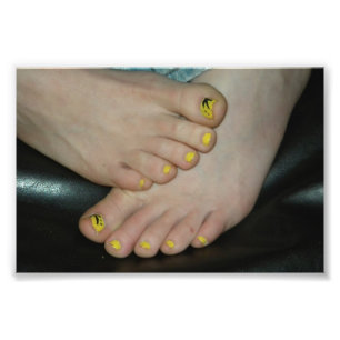 Amber Feet Foto Afdruk