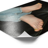 Amber Feet Foto Afdruk (Hoek)