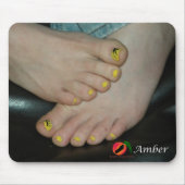 Amber Feet Mousepad Muismat (Voorkant)