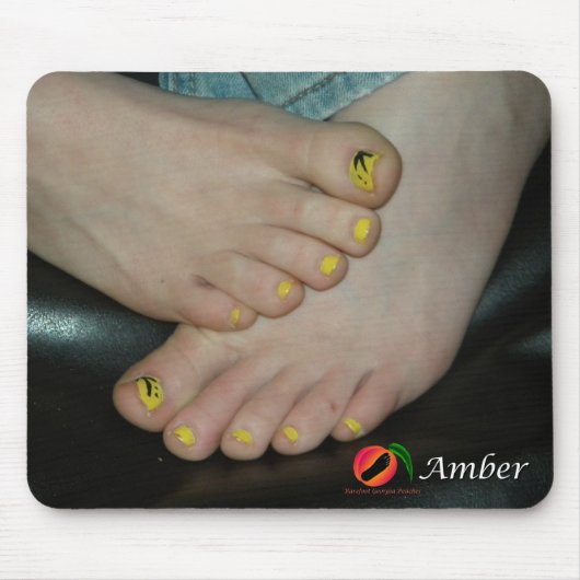 Amber Feet Mousepad Muismat (Voorkant)