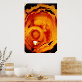 Amber Fire Rock Mineral Poster (Keuken)