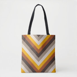 Amber Flame Chevron Tote Bag