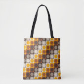 Amber Flame Polka Grid Tote Bag (Voorkant)