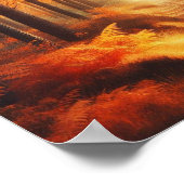 Amber Forest Path with Sunbeams – Autumn Poster  (Hoek)