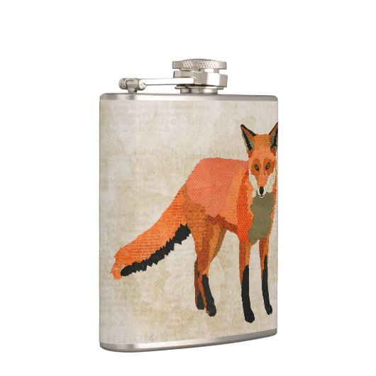 Amber Fox Flask Heupfles (Rechts)
