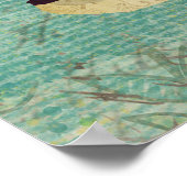 Amber Fox & Owl Art Poster (Hoek)