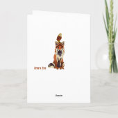 Amber Fox & Owl Verjaardag Kaart (Achterkant)