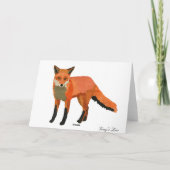 Amber Foxes Verjaardag Kaart (Achterkant)