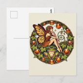 Amber Frog Fairy Briefkaart (Voorkant / Achterkant)