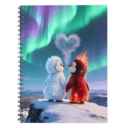 Amber & Frosty Aurora Magic Notebook Notitieboek (Voorkant)