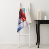 Amber & Frosty Aurora Magic Penguin Blanket Sherpa Deken (In situ)