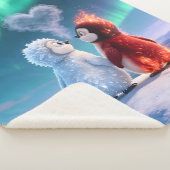 Amber & Frosty Aurora Magic Penguin Blanket Sherpa Deken (3/4)