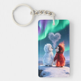 Amber & Frosty Aurora Magic Penguin Sleutelhanger