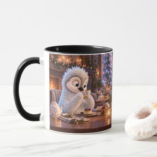 Amber & Frosty Cozy Cocoa Time Mok (Met donut)