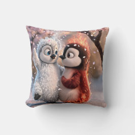 Amber & Frosty Cozy Penguin Pillow Kussen