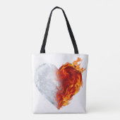 Amber & Frosty Cute Penguin Tote Bag (Achterkant)