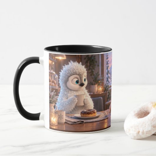 Amber & Frosty Donut Mountain Mok (Met donut)