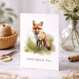 Amber Gaze: Meadow Fox, op maat Bedankkaart