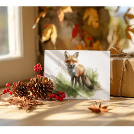 Amber Gaze: Meadow Fox, op maat Briefkaart