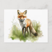 Amber Gaze: Meadow Fox, op maat Briefkaart (Voorkant)