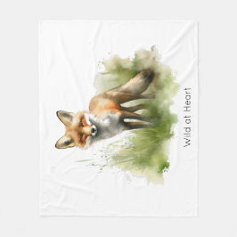 Amber Gaze: Meadow Fox, op maat Fleece Deken