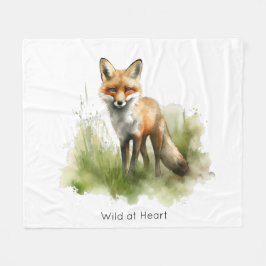 Amber Gaze: Meadow Fox, op maat Fleece Deken