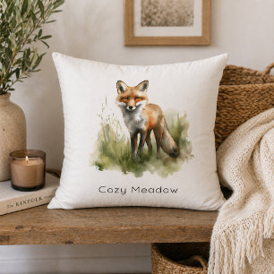 Amber Gaze: Meadow Fox, op maat gemaakt Kussen