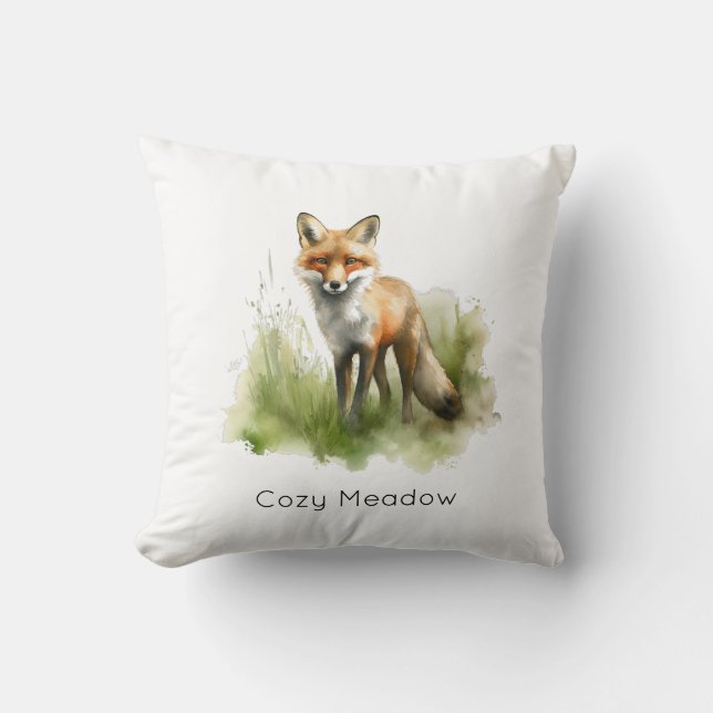 Amber Gaze: Meadow Fox, op maat Kussen (Voorkant)