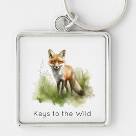 Amber Gaze: Meadow Fox, op maat Sleutelhanger