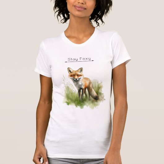 Amber Gaze: Meadow Fox, op maat T-shirt (Voorkant)
