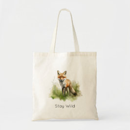 Amber Gaze: Meadow Fox, op maat Tote Bag