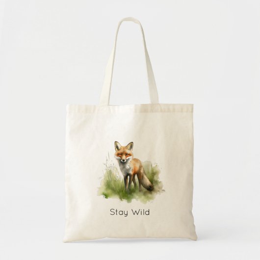 Amber Gaze: Meadow Fox, op maat Tote Bag (Voorkant)