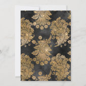 Amber Gemstone Quinceañera Kaart (Achterkant)