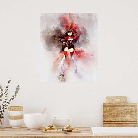 Amber - Genshin Impact Poster (Keuken)