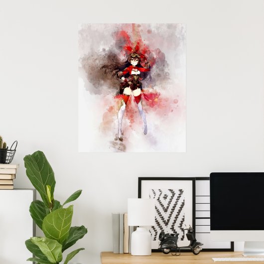 Amber - Genshin Impact Poster (Thuiskantoor)