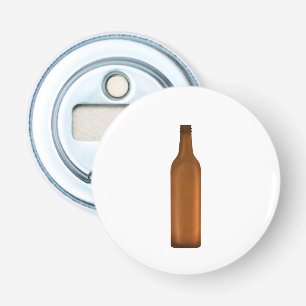 Amber glazen fles illustratie button flesopener